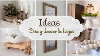 4 Ideas Fáciles y Económicas para hacer tus propias decoraciones 2024 🏡 Decora gastando poco [upl. by Soluk]