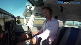 Class D Airspace Radio Communications Departure  MzeroA Flight Training [upl. by Nywroc652]