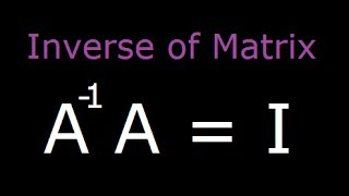 Inverse of Matrix  2X2 solved example 1 [upl. by Marx272]