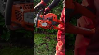 Husqvarna 545 Mark 2 cold start husqvarna chainsaw coldstart [upl. by Abita758]