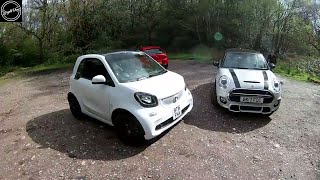 Smart Car VS Mini Cooper S [upl. by Wilhelmine403]