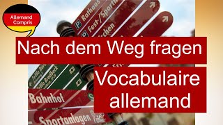 🇩🇪 Nach dem Weg fragen  Demander le chemin  apprendreallemand [upl. by Apurk]