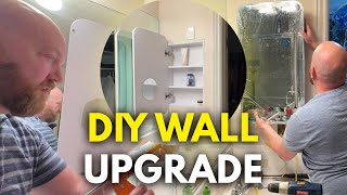 How To Install A Recessed Medicine Cabinet [upl. by Anilehcim]