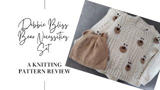 The Debbie Bliss Bear Necessities Set A knitting pattern and yarn review [upl. by Diane-Marie]