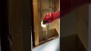 Replacing a shower valve with Pro Press Milwaukee M12 ShowerLeak showervalve repairshower [upl. by Vezza]