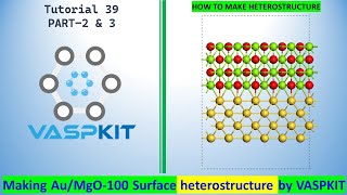 Making AuMgO100 surface Heterostructure using VASPKIT  PART 2 amp 3 [upl. by Amitarp]