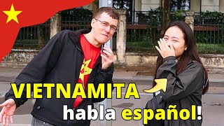 🔥 Chica VIETNAMITA puede HABLAR en ESPAÑOL 🤩 [upl. by Yrroc965]