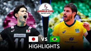 LEGENDARY MATCH  JAPAN vs BRAZIL  Mens Volleyball World Cup 2019 [upl. by Lenci860]