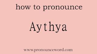 Aythya How to pronounce Aythya in english correctStart with A Learn from me [upl. by Heinrike]