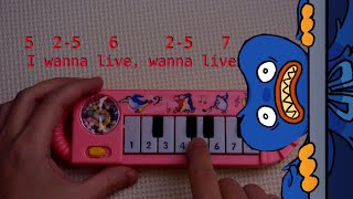 Wanna live MEME amp HUGGY WUGGY by Temmmu how to play on a 1 piano [upl. by Shriver]