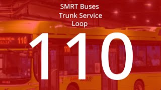 SMRT Trunk Service 110 Route Visual [upl. by Artkele]