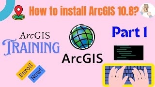 How to install Arcgis 108 in laptop gis training 1 [upl. by Lasonde]