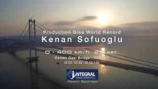 Kenan Sofuoglu 400kmh on Kawasaki Ninja H2R 400k [upl. by Wilone998]