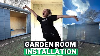 Building our Garden Room amp Garden Office  Garden Makeover Part 4 [upl. by Ahsata912]