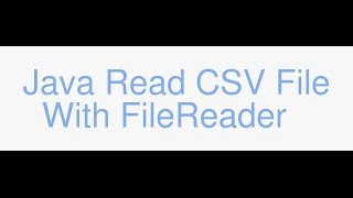 Java reading a CSV file with FileReader one char at a time [upl. by Notlad844]