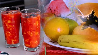 Receta refrescante de SALPICÓN DE FRUTAS o TUTIFRUTI o TISANA  La bebida perfecta para el verano [upl. by Raual959]