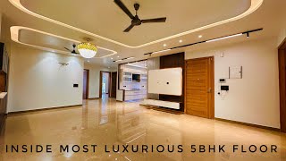 INSIDE MOST LUXURIOUS 41BHK 320GAJ INDIRAPURAM का सबसे बड़ा और LUXURY FLOOR [upl. by Araec]