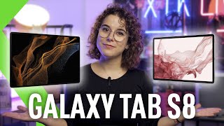 TODO SOBRE LAS NUEVAS SAMSUNG GALAXY TAB S8 S8 y S8 Ultra  ¡Más finas que nunca [upl. by Rexanne497]