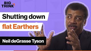 Shutting down flat Earthers Neil deGrasse Tyson style  Big Think [upl. by Nivloc998]