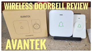 AVANTEK Wireless Doorbell Chime Battery Powered Review amp How To Setup [upl. by Hong628]