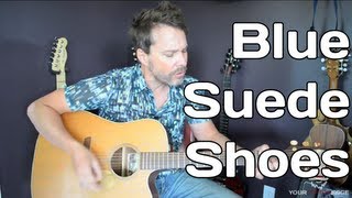 Blue Suede Shoes  Guitar Lesson  Elvis Presley  Beginner Guitar Lesson [upl. by Marba]