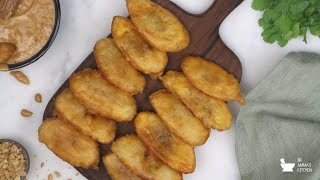 How to make Plantain Fritters  Bakabana [upl. by Harald]