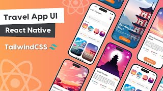 🔴 Travel App UI  React Native Tutorial  React Native Projects [upl. by Anelav]