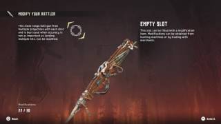 Horizon Zero Dawn Modify Weapons [upl. by Yraek]