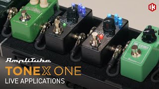 TONEX ONE mini guitar pedal  Live applications [upl. by Maximilianus]