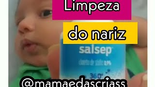 Como limpar o nariz do bebê Usando o salsep 360 [upl. by Eednyl797]