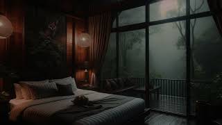 Sleep in less than 5 minutes with the sound of rain and soothing music [upl. by Trebled]