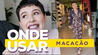 ONDE USAR MACACÃO ESTAMPADO 🤔 1 PEÇA 3 OCASIÕES [upl. by Bax]