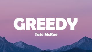 Tate McRae  greedy Lyrics [upl. by Hirsh]