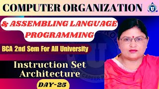 Computer Organization  BCA 2nd Semester TopicInstruction Set Architecture  Day25  bySeema mam [upl. by Ettenad]