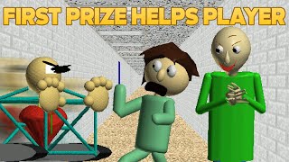 First prize Chase Me 😭  First Prize Helps Player Baldis Basics Mod [upl. by Einahteb]