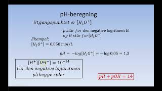 Vannets egenprotolyse og pHbegrepet [upl. by Summer539]