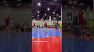 Bella Linden No 16 USAV JOs Open Division  Defensive Specialist  2028 [upl. by Dunkin]