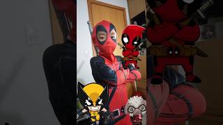 LUTA CONTRA INIMIGOS IMAGINÁRIOS deadpool wolverine shorts [upl. by Nnylirehs530]