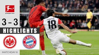 Frankfurt gegen vs Bayern München 3  3  Highlights  Bundesliga 202425  6th October 2024 [upl. by Adnilahs650]