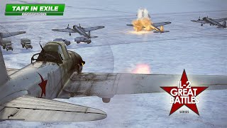 IL2 Great Battles  Il2 Sturmovik  Hitting an Enemy Airfield [upl. by Haikan]