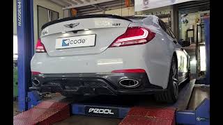 GENESIS G70 20Turbo 코드 code R63 부밍음없는 가변배기 볼트온 kit [upl. by Meerek510]