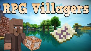 Minecraft Bedrock EditionXbox OneMCPE  RPG Villagers Command Block Tutorial [upl. by Ahseeyt]