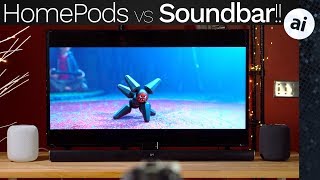 Stereo HomePods vs 180 Soundbar  EMBARRASSING [upl. by Nari390]