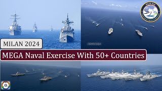 MEGA Multilateral Naval Exercise With 50 Countries  MILAN 2024 [upl. by Ynffit]