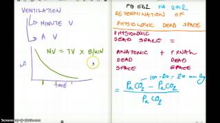 562 FA 12  PHYSIOLOGIC DEAD SPACE AND MEASURING VENTILATION [upl. by Aehr]