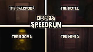 DOING THE ULTIMATE DOORS SPEEDRUN BACKDOOR  HOTEL  ROOMS  MINES  🔴 ROBLOX LIVE [upl. by Poll43]