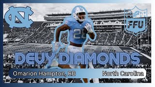 Devy Diamonds North Carolina RB Omarion Hampton [upl. by Ecidnak]