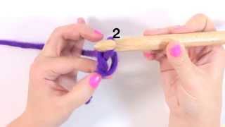 How to Crochet a Chain Stitch  We Are Knitters [upl. by Anikal]