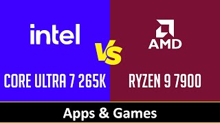 CORE ULTRA 7 265K vs RYZEN 9 7900 [upl. by Alegre]