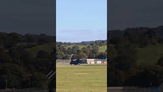 SUPER RARE US Army Chinook at Edinburgh Airport edinburghairport chinook usarmy helicopter [upl. by Charmion]